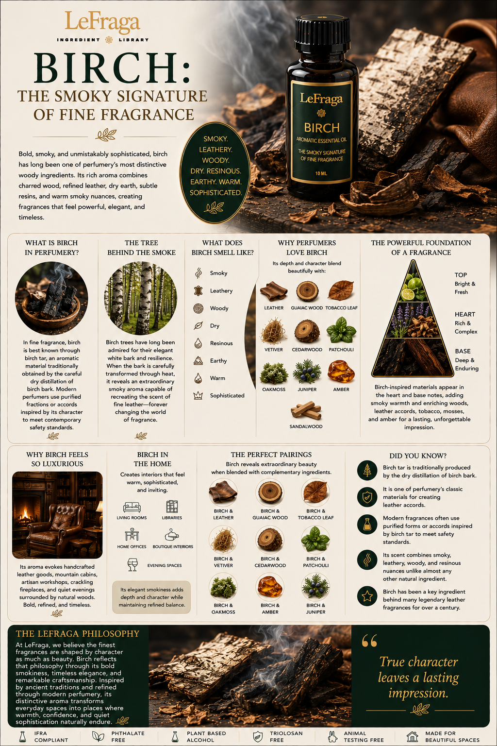 Birch: The Smoky Signature of Fine Fragrance