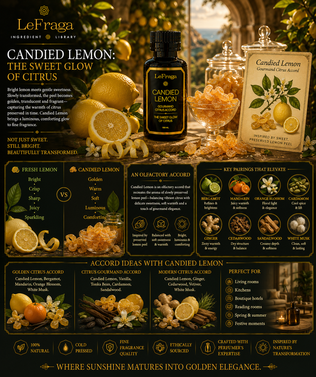 Candied Lemon: The Sweet Glow of Citrus