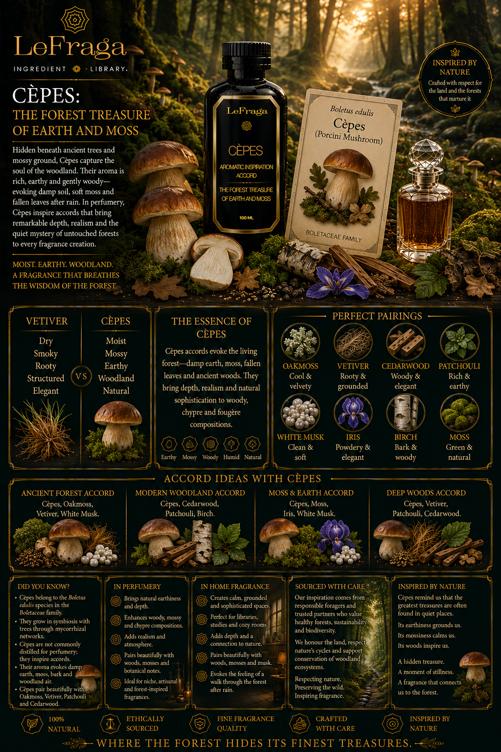 Cèpes: The Forest Treasure of Earth and Moss