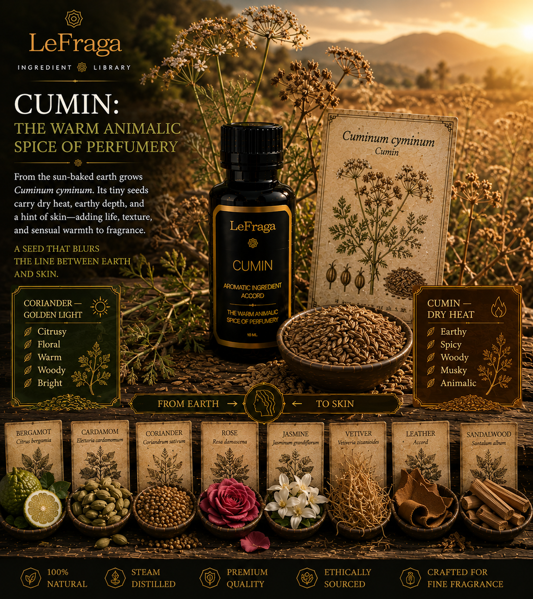 Cumin: The Warm Animalic Spice of Perfumery