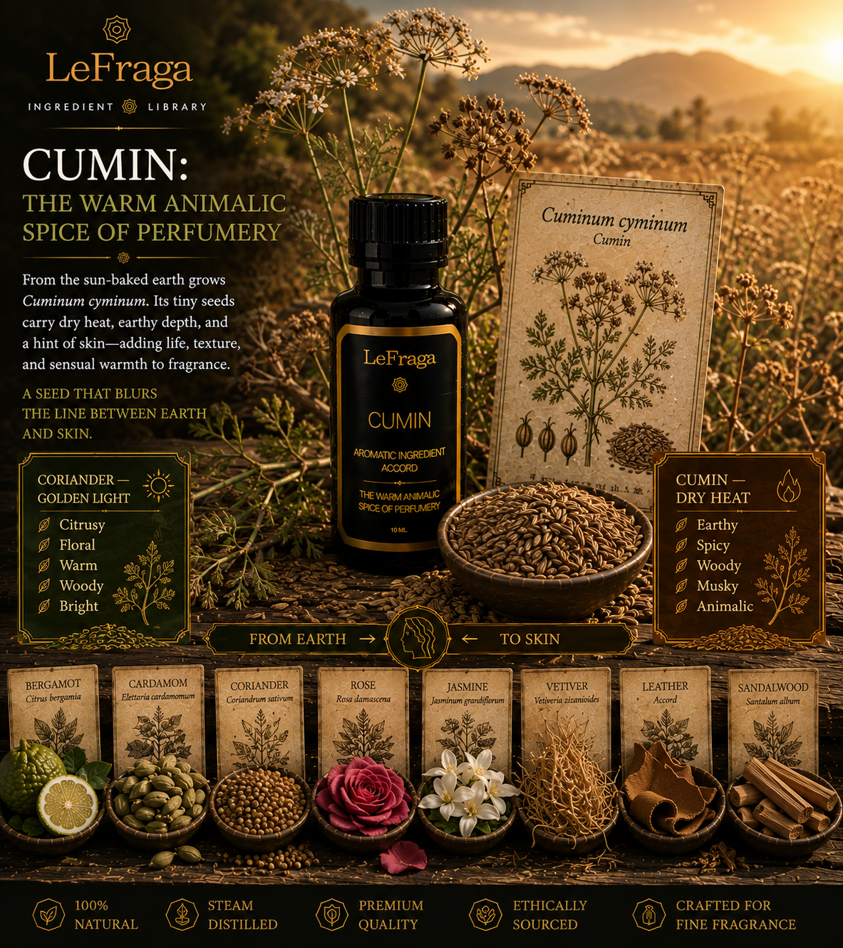 Cumin: The Warm Animalic Spice of Perfumery