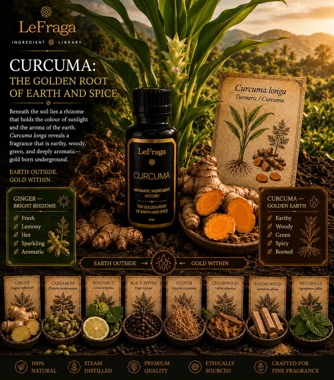 Curcuma: The Golden Root of Earth and Spice