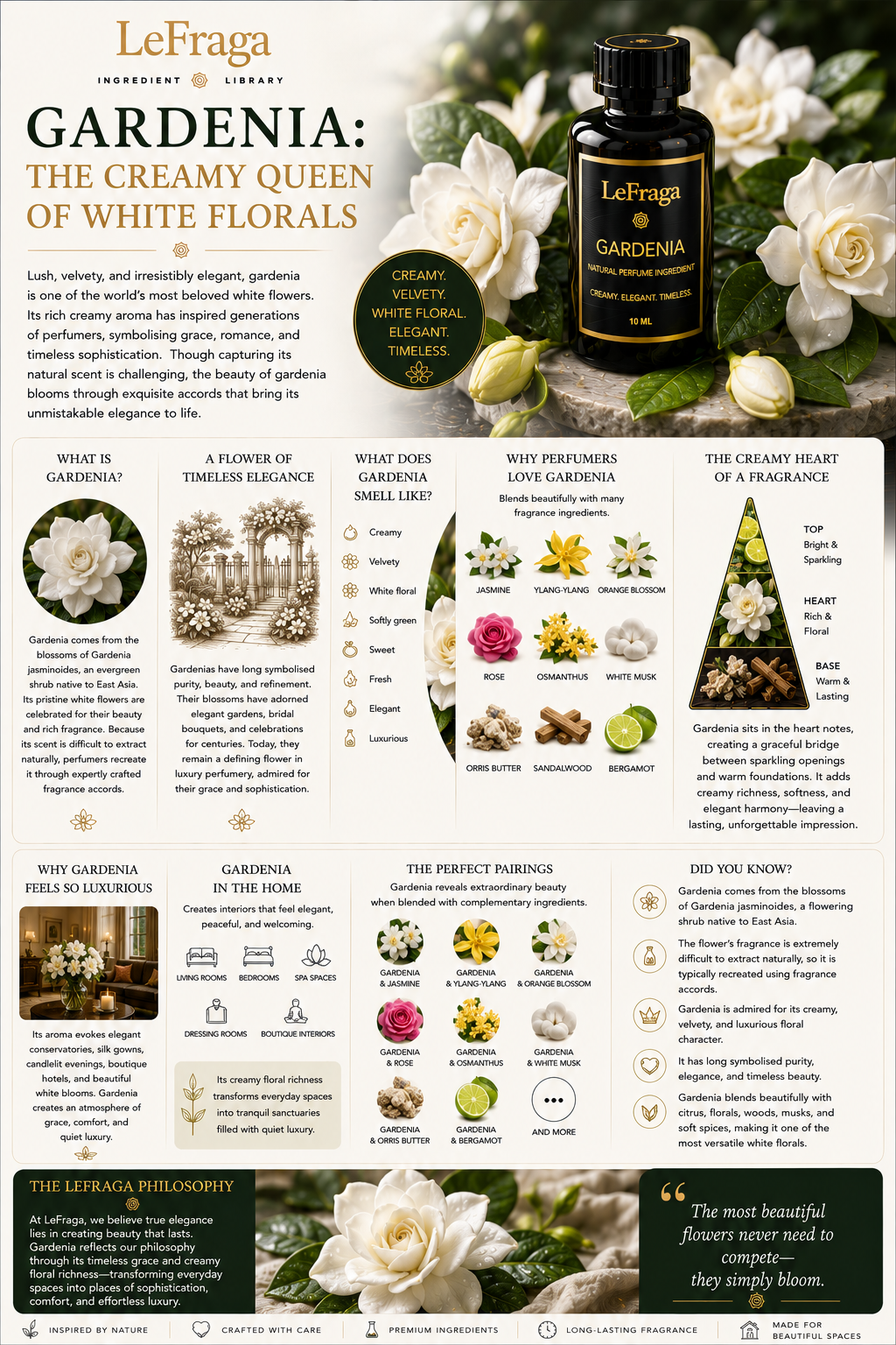 Gardenia: The Creamy Queen of White Florals