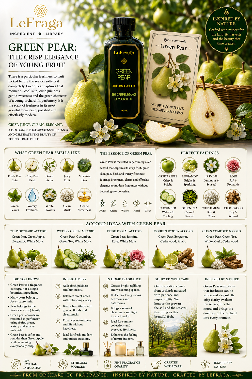Green Pear: The Crisp Elegance of Young Fruit