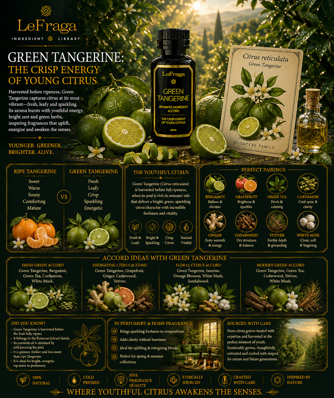 Green Tangerine: The Crisp Energy of Young Citrus