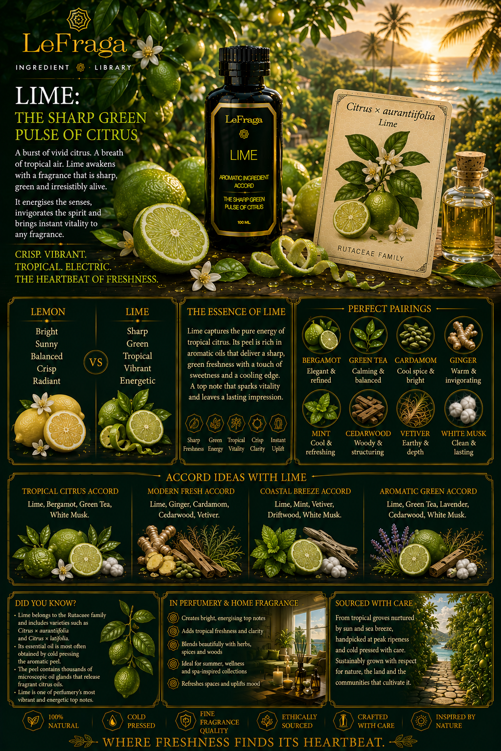 Lime: The Sharp Green Pulse of Citrus