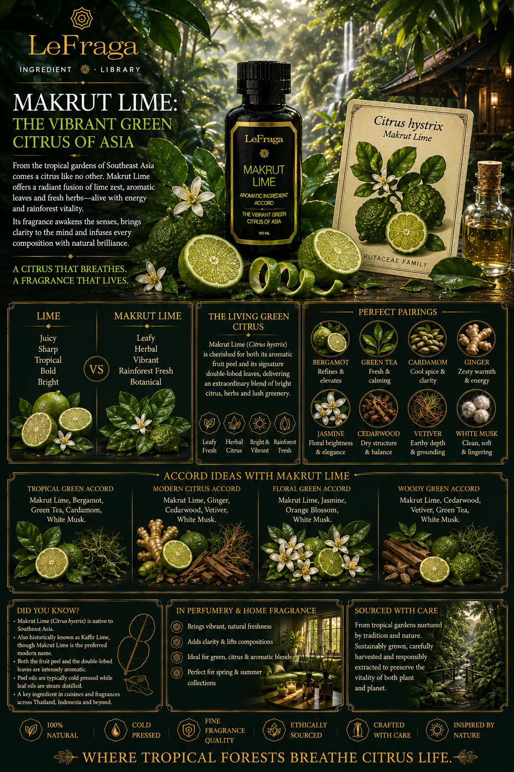 Makrut Lime: The Vibrant Green Citrus of Asia