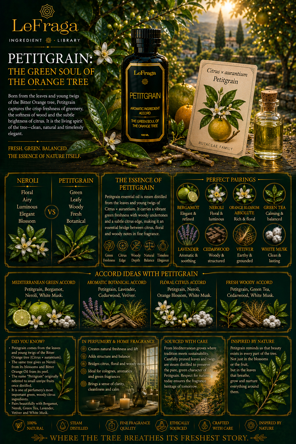 Petitgrain: The Green Soul of the Orange Tree