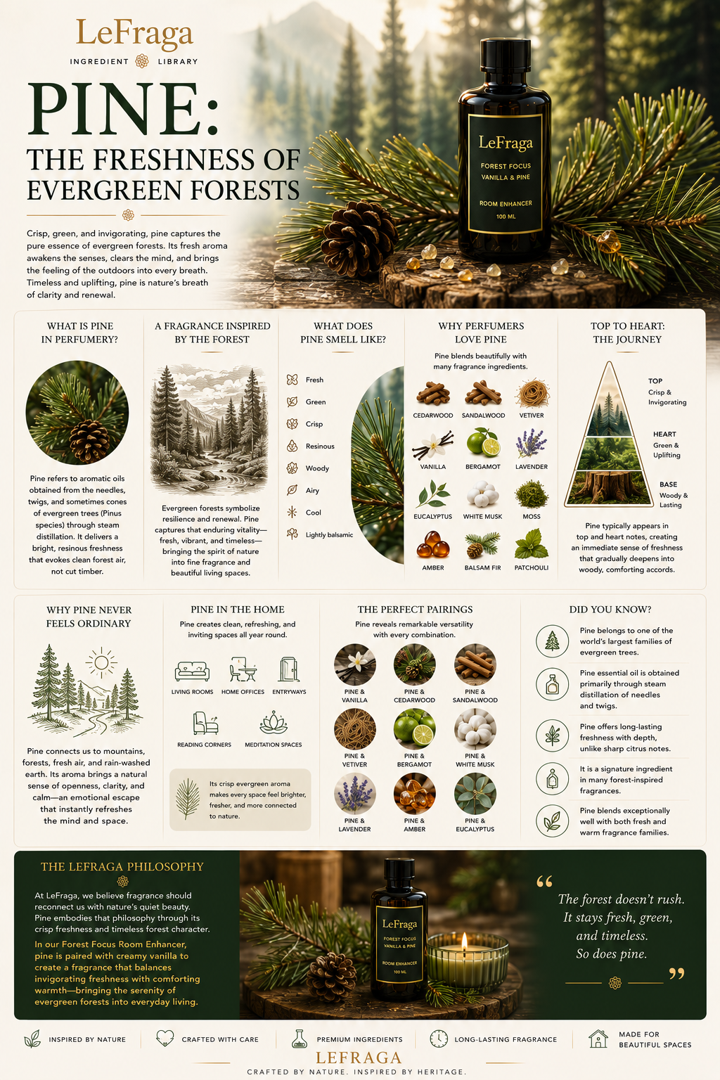 Pine: The Freshness of Evergreen Forests