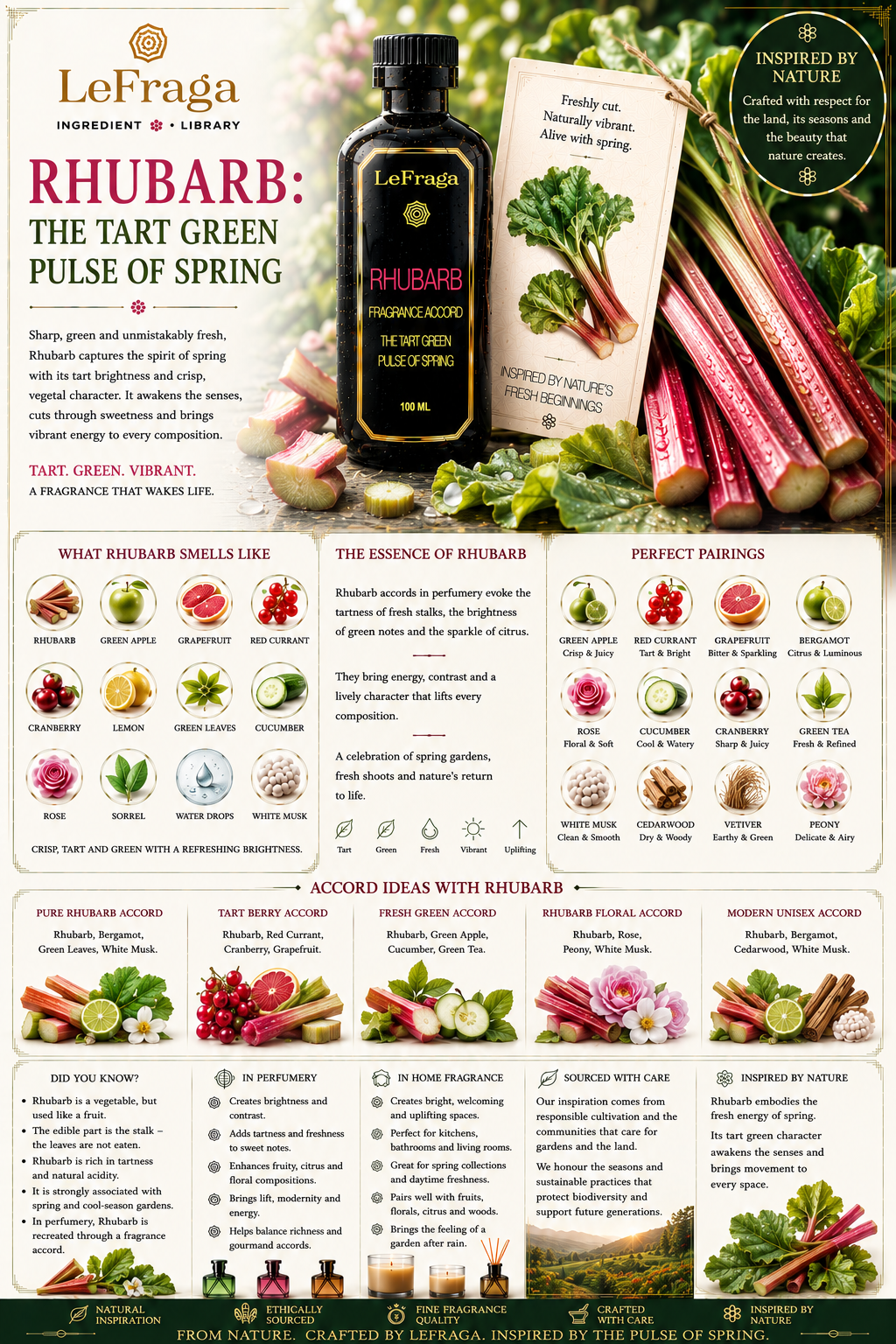 Rhubarb: The Tart Green Pulse of Spring