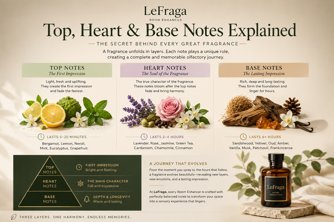 Top, Heart & Base Notes Explained: The Secret Behind Every Great Fragrance